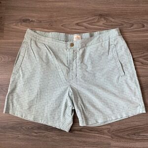 Marine Layer‎  Men's XL Swim Trunk Gray green Stretch Snap Front Pockets Casual